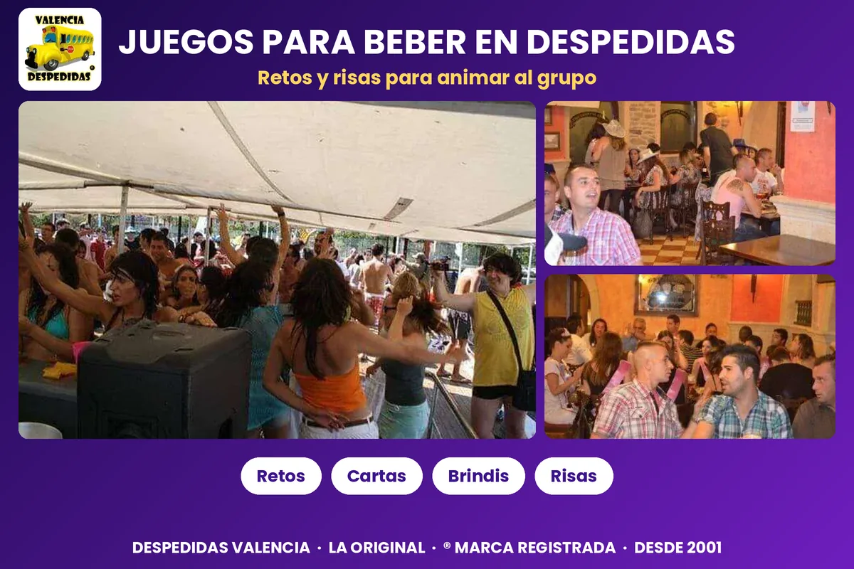 Fiesta en catamarán y grupos brindando en el restaurante durante una despedida en Valencia