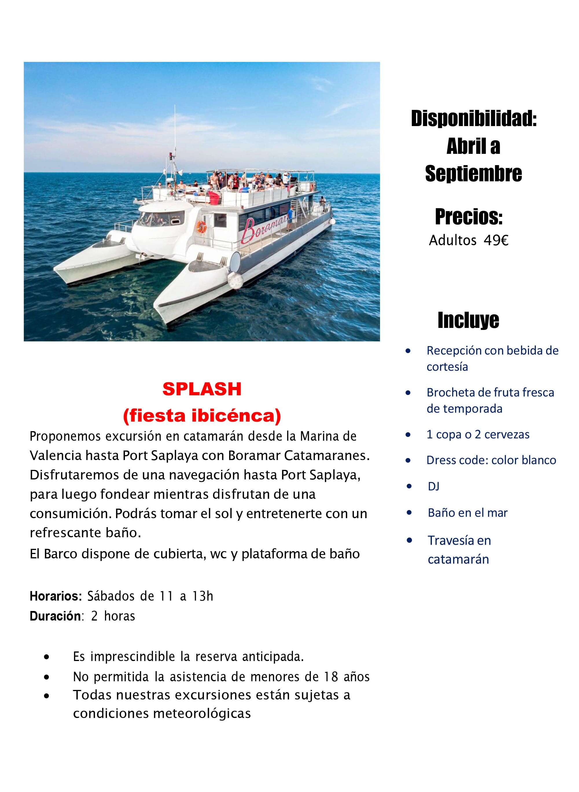 Fiesta en barco en Valencia para despedidas y grupos