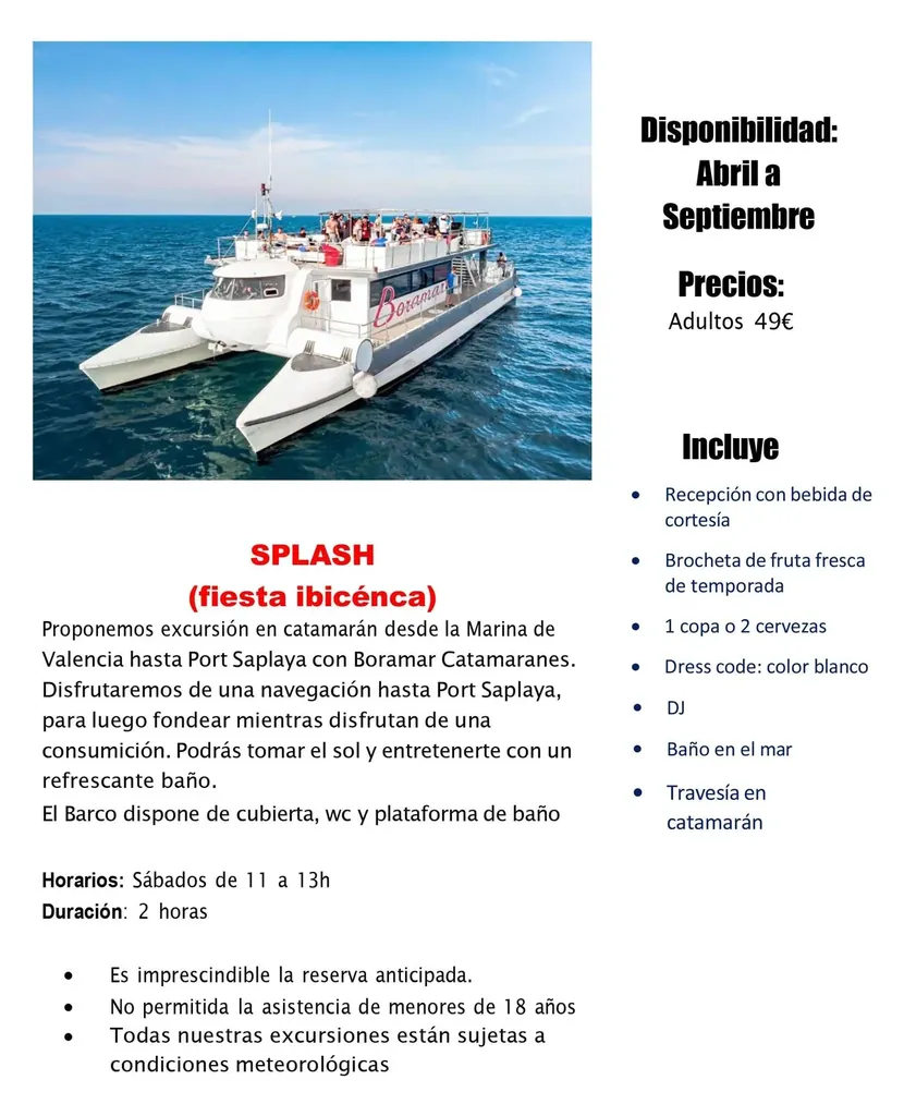 Fiesta en barco en Valencia para despedidas y grupos