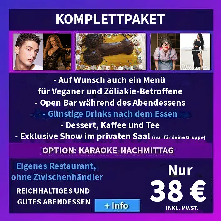 Junggesellenabschied mit privatem Raum und exklusiver Show für die Gruppe