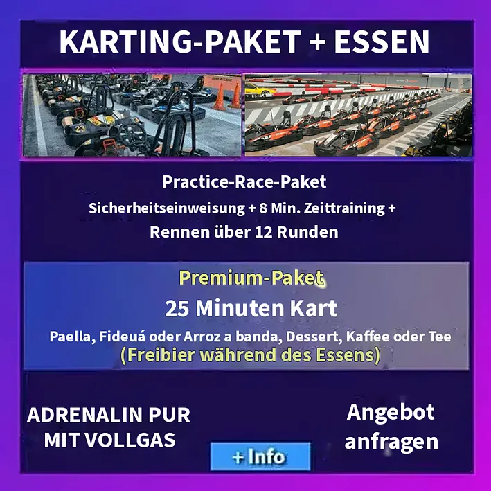Karting für Gruppen in Valencia als Aktivität für Junggesellenabschiede