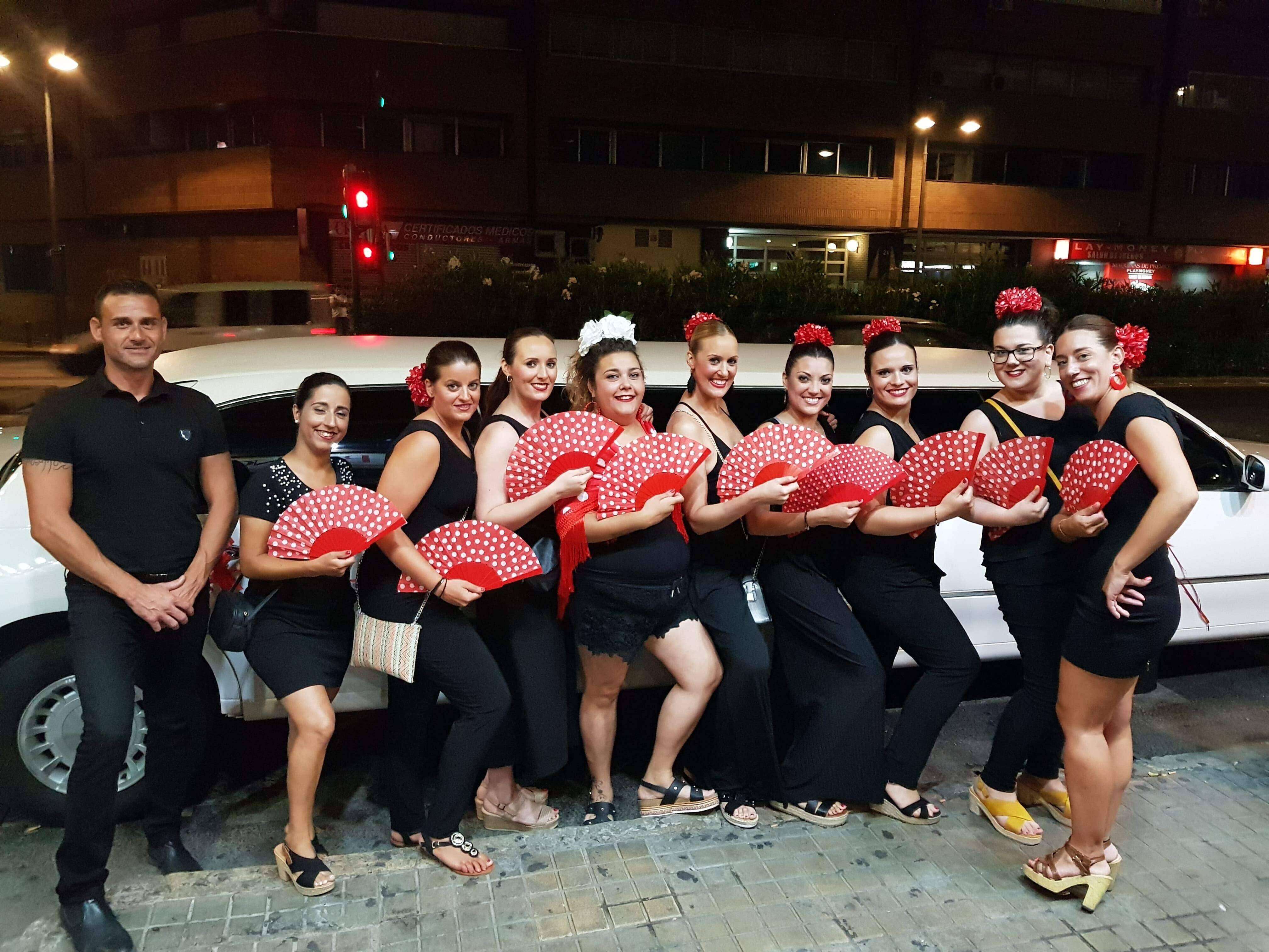 Stag and Hen dinner show with cabaret atmosphere and group tables