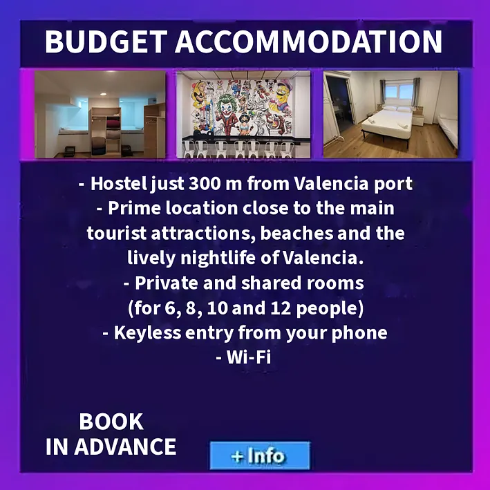 Group-friendly budget accommodation with spacious rooms in Valencia centre