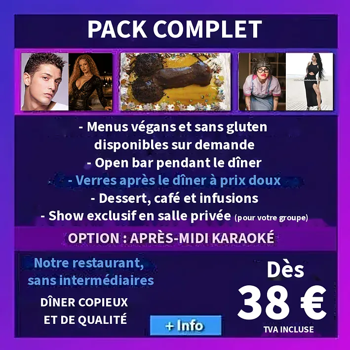 Salle privée et spectacle pour groupes