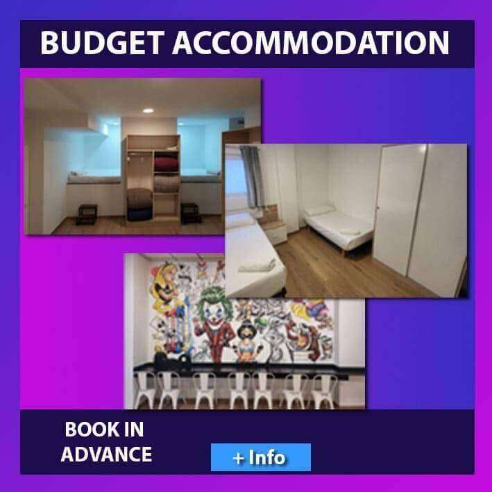 Alojamento económico para grupos em Valência com quartos grandes e boa relação preço/qualidade