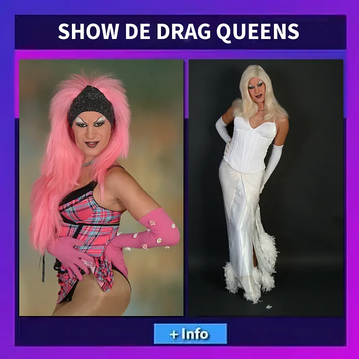 Drag queens para jantar com espetáculo em Valência: animação e show para despedidas