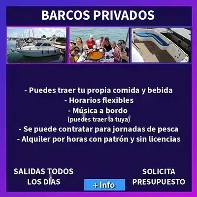 Barco solo para vuestro grupo Barco privado con patrón para un grupo mixto de hasta 11 personas