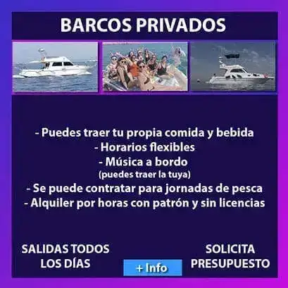 Barco privado para despedidas con patrón y capacidad para 11 personas
