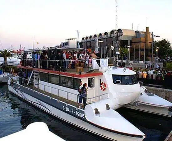 Group celebration on a catamaran in Valencia